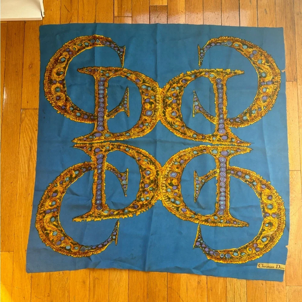 Christian Dior vintage silk scarf